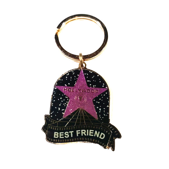 Hollywood Best Friend Keychain Friendship Love - Picture 1 of 4